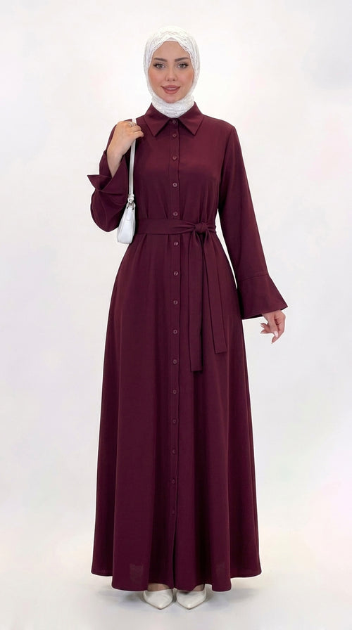 فستان أناقة الخصر — تصميم كلاسيكي بلمسة عصرية 👗✨